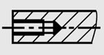 Шпиндель гравитационных роликов для рольгангов с внутренней резьбой